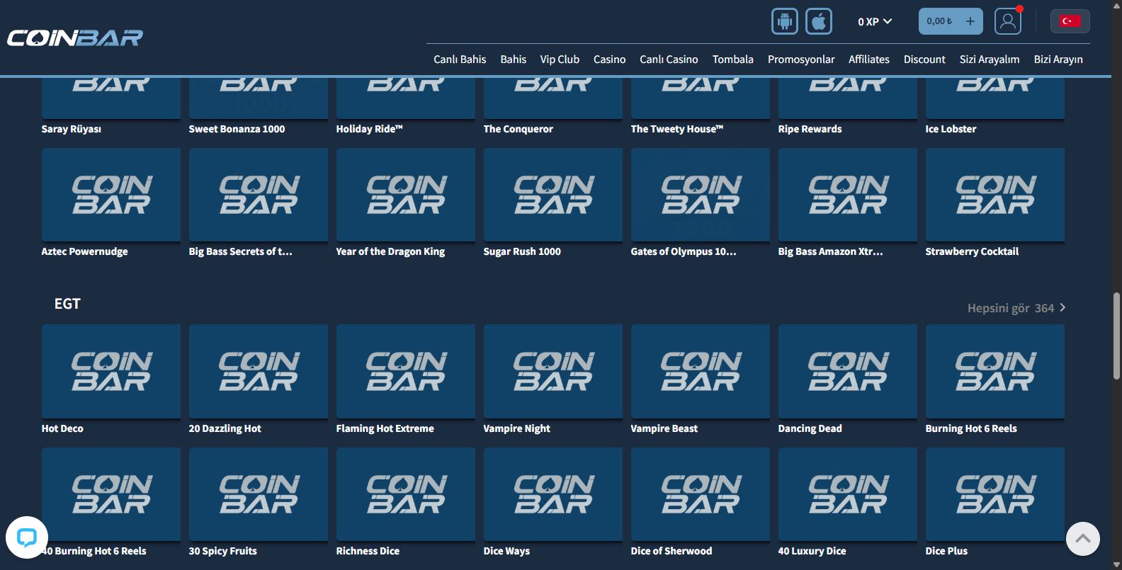 Coinbar Türkçe Rulet